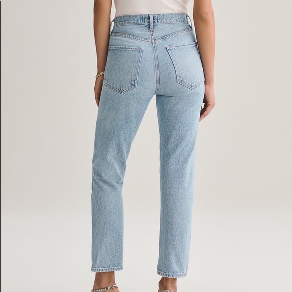 Agolde Riley High Rise Straight Crop - Picture 2 of 6